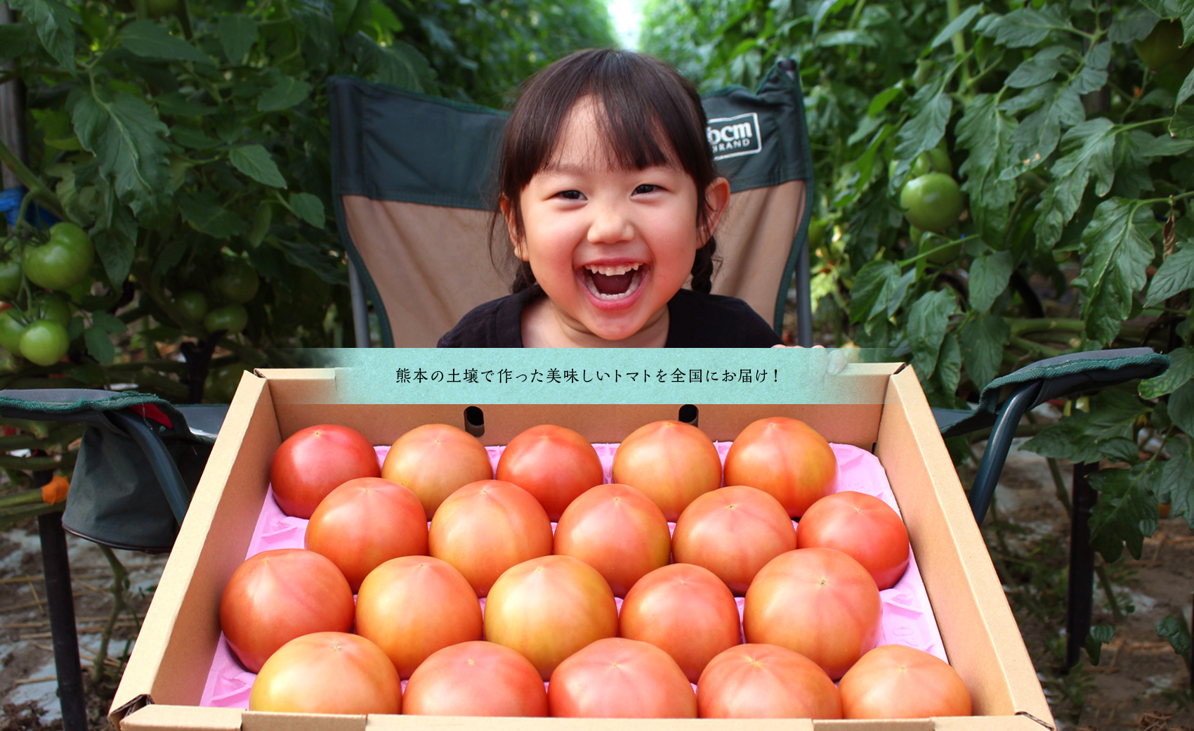 熊本の土壌で作った美味しいトマトを全国にお届け！